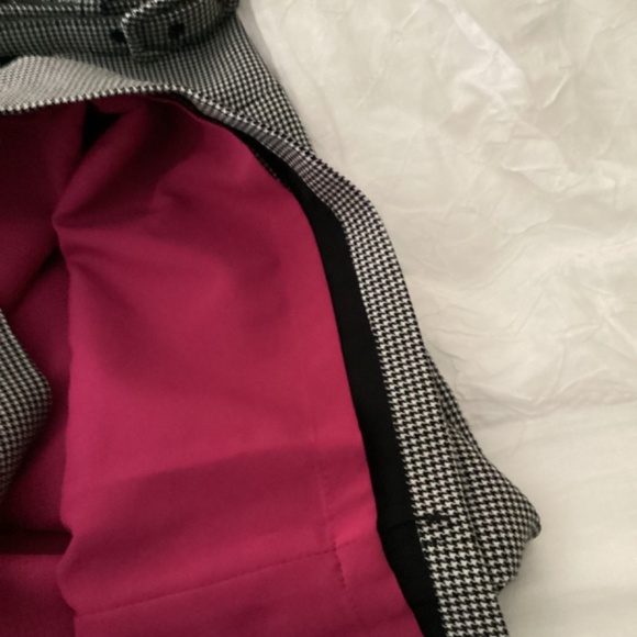 Anne Klein gingham check wool blend belted sheath size 10 dress - Picture 12 of 16